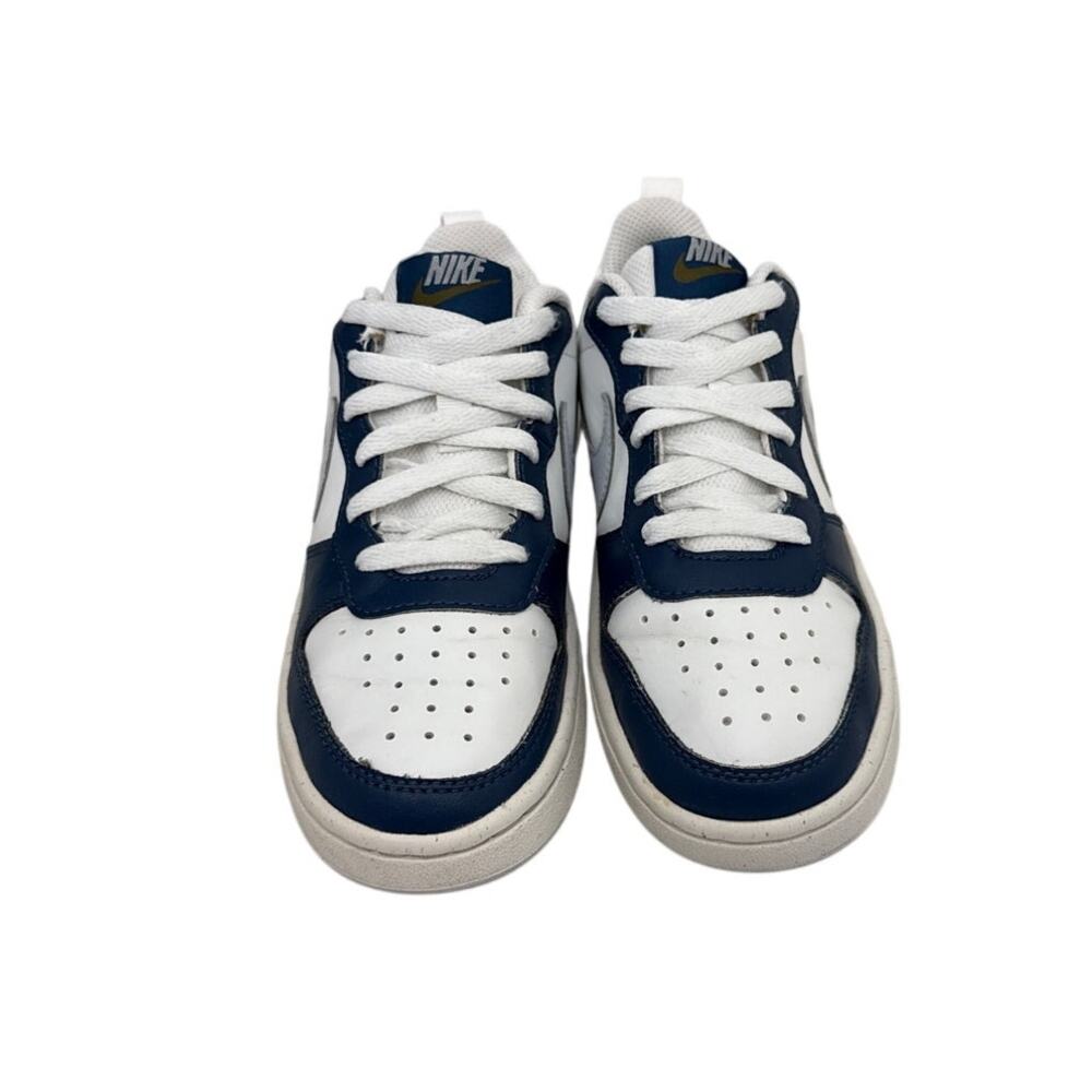 Nike Shoes Nike Court Borough Low White Blue Sneakers Size Youth 4 - Picture 2 of 4